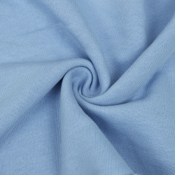 Ткань Футер 3-х нитка, Петля, цвет Светло-Голубой (на отрез)  в Долгопрудном