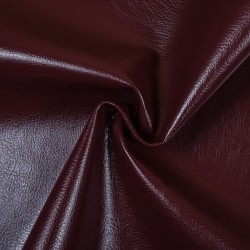 Ткань Дерматин (Кожзам) для мебели, цвет Бордовый (на отрез)  в Долгопрудном