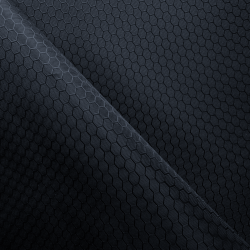 Ткань Оксфорд 300D PU Рип-Стоп СОТЫ, цвет Черный (на отрез)  в Долгопрудном