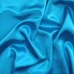 *Ткань Атлас-сатин, цвет Голубой (на отрез)  в Долгопрудном