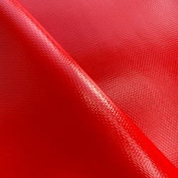 Тентовый материал ПВХ 600 гр/м2 плотная, Красный (Ширина 150см), на отрез  в Долгопрудном, 600 г/м2, 1189 руб