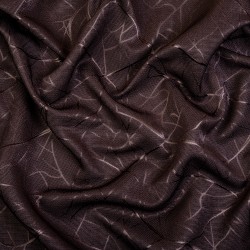 Ткань Блэкаут для штор &quot;Ледовое тиснение цвет Темно-Коричневый&quot; (на отрез)  в Долгопрудном
