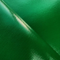 Ткань ПВХ 600 гр/м2 плотная, Зелёный (Ширина 150см), на отрез  в Долгопрудном