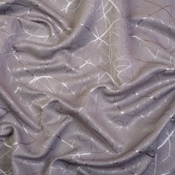 Ткань Блэкаут для штор светозатемняющая 75% &quot;Ледовое тиснение цвет Серый&quot; (на отрез)  в Долгопрудном