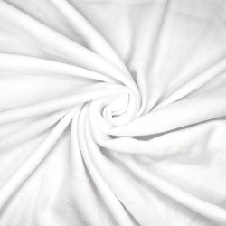 Флис Односторонний 130 гр/м2, цвет Белый (на отрез)  в Долгопрудном