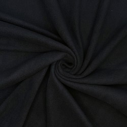 Флис Односторонний 130 гр/м2, цвет Черный (на отрез)  в Долгопрудном