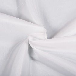 Ткань подкладочная Таффета 190Т, цвет Белый (на отрез)  в Долгопрудном