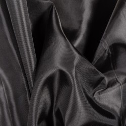 Ткань подкладочная Таффета 190Т, цвет Черный (на отрез)  в Долгопрудном