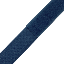 Контактная лента 25мм цвет Синий (велькро-липучка, на отрез)  в Долгопрудном