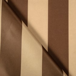 Ткань Оксфорд 300D PU, Бежево-Коричневая полоска (на отрез)  в Долгопрудном