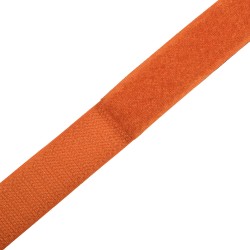 Контактная лента 25мм цвет Оранжевый (велькро-липучка, на отрез)  в Долгопрудном
