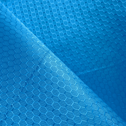 Ткань Оксфорд 300D PU Рип-Стоп СОТЫ, цвет Голубой (на отрез)  в Долгопрудном