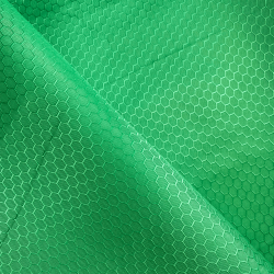 Ткань Оксфорд 300D PU Рип-Стоп СОТЫ, цвет Зелёный (на отрез)  в Долгопрудном