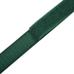 Контактная лента 25мм цвет Зелёный (велькро-липучка, на отрез)  в Долгопрудном