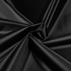 *Ткань Оксфорд 210D PU, цвет Черный (на отрез)  в Долгопрудном